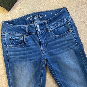 American eagle artist kick boot cut jean size 0 long